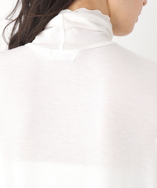 LEPSIM(レプシィム)の「シアーレイヤードタートル 273828(Tシャツ/カットソー・レディース・ブラック/パープル/オフホワイト・FREE)」の10枚目の写真