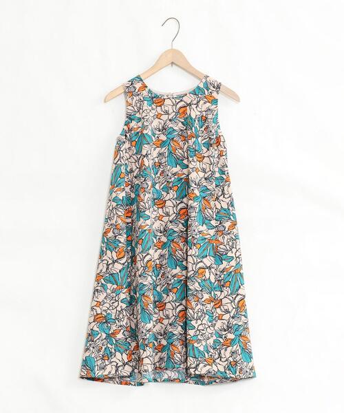 coen（コーエン）の「【coen キッズ/ジュニア】総柄プリントノースリーブワンピース（ワンピース・キッズ・ベージュ/ネイビー・110/130/150）」の20枚目の写真