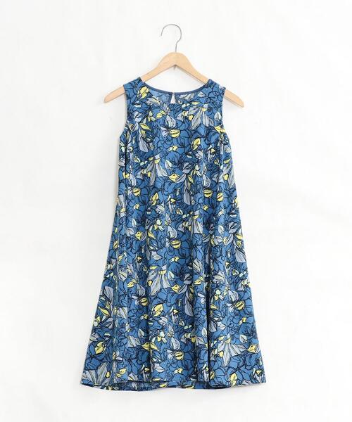 coen（コーエン）の「【coen キッズ/ジュニア】総柄プリントノースリーブワンピース（ワンピース・キッズ・ベージュ/ネイビー・110/130/150）」の12枚目の写真