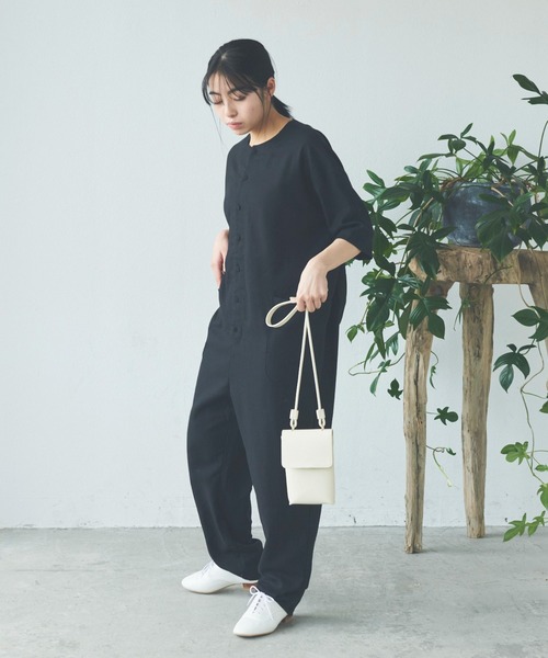 Libra Cue（リブラ キュー）の「モバイルウォレットミニショルダーバッグ（ショルダーバッグ・レディース・ブラック/アイボリー・FREE）」の5枚目の写真