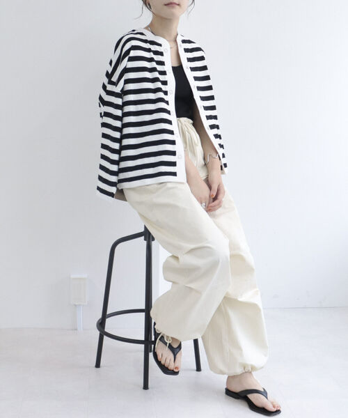 fredy repit（フレディレピ）の「ドライタッチスナップカーディガン（Tシャツ/カットソー・レディース・オフホワイト/ホワイト系その他3/ピンク系その他3/チャコールグレー・38）」の11枚目の写真