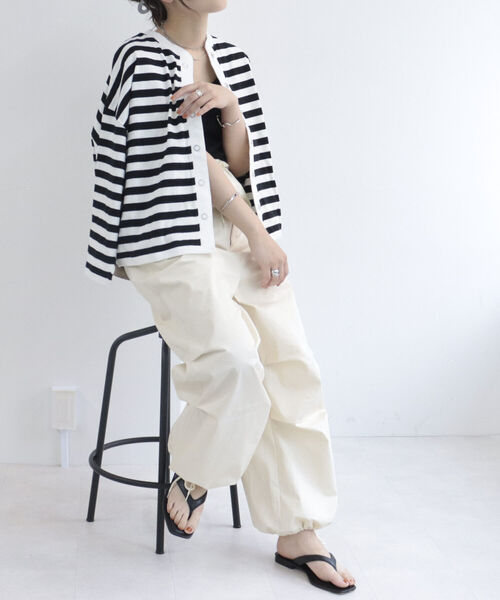 fredy repit（フレディレピ）の「ドライタッチスナップカーディガン（Tシャツ/カットソー・レディース・オフホワイト/ホワイト系その他3/ピンク系その他3/チャコールグレー・38）」の12枚目の写真