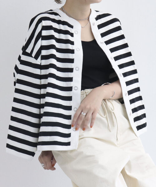 fredy repit（フレディレピ）の「ドライタッチスナップカーディガン（Tシャツ/カットソー・レディース・オフホワイト/ホワイト系その他3/ピンク系その他3/チャコールグレー・38）」の14枚目の写真