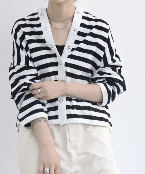 fredy repit（フレディレピ）の「ドライタッチスナップカーディガン（Tシャツ/カットソー・レディース・オフホワイト/ホワイト系その他3/ピンク系その他3/チャコールグレー・38）」の15枚目の写真