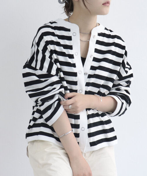 fredy repit（フレディレピ）の「ドライタッチスナップカーディガン（Tシャツ/カットソー・レディース・オフホワイト/ホワイト系その他3/ピンク系その他3/チャコールグレー・38）」の17枚目の写真