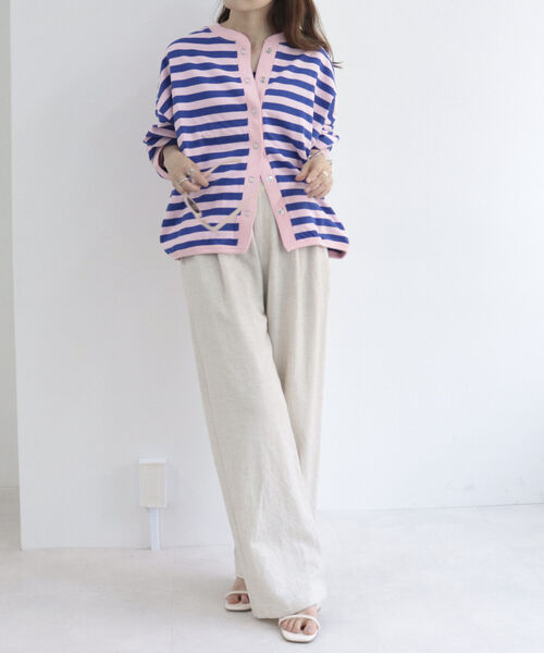 fredy repit（フレディレピ）の「ドライタッチスナップカーディガン（Tシャツ/カットソー・レディース・オフホワイト/ホワイト系その他3/ピンク系その他3/チャコールグレー・38）」の18枚目の写真