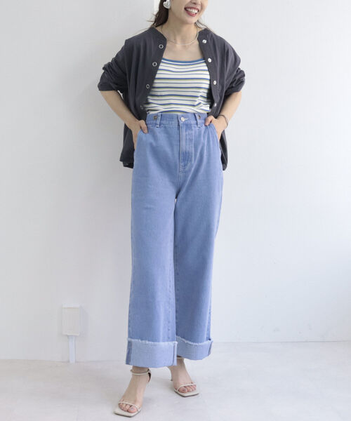 fredy repit（フレディレピ）の「ドライタッチスナップカーディガン（Tシャツ/カットソー・レディース・オフホワイト/ホワイト系その他3/ピンク系その他3/チャコールグレー・38）」の22枚目の写真