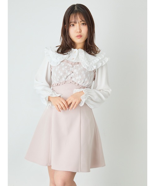 パールストラップフレアーキャミop ワンピース Ank Ank ワンピース Rouge アンクルージュ のワンピース パールストラップフレアーキャミop を購入できます Ailand Rouge アンクルージュ のファッション