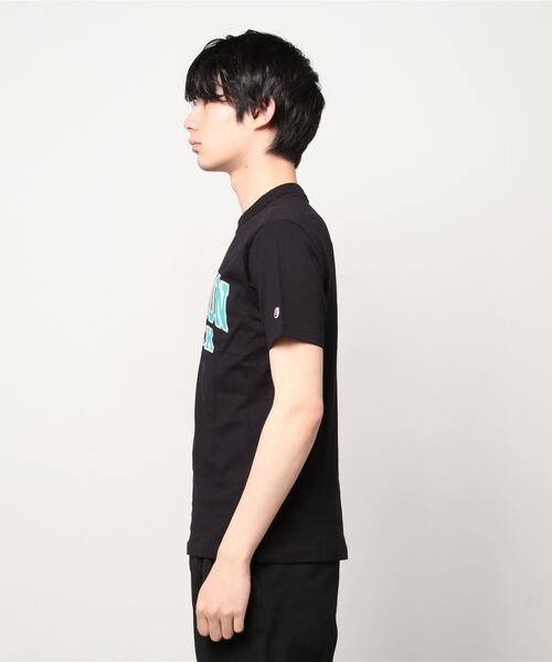 Champion（チャンピオン）の「Champion（チャンピオン）カレッジロゴ半袖Tシャツ（Tシャツ/カットソー・メンズ・ホワイト/ブラック/ネイビー/グレー/ライトグリーン・M/L/XL）」の21枚目の写真