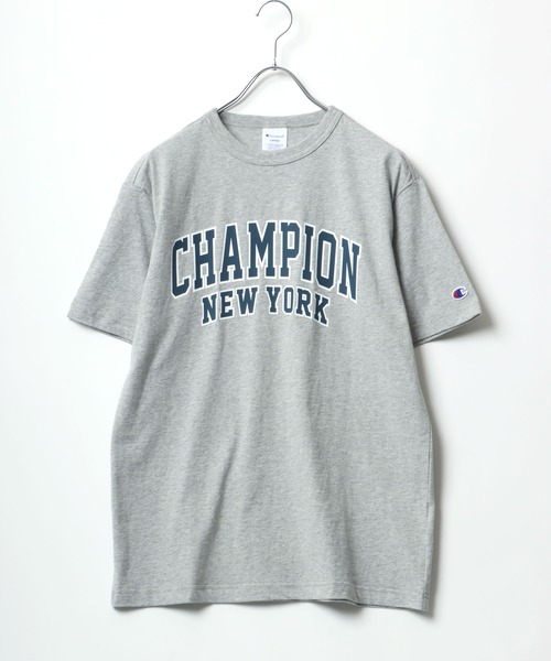 Champion（チャンピオン）の「Champion（チャンピオン）カレッジロゴ半袖Tシャツ（Tシャツ/カットソー・メンズ・ホワイト/ブラック/ネイビー/グレー/ライトグリーン・M/L/XL）」の3枚目の写真