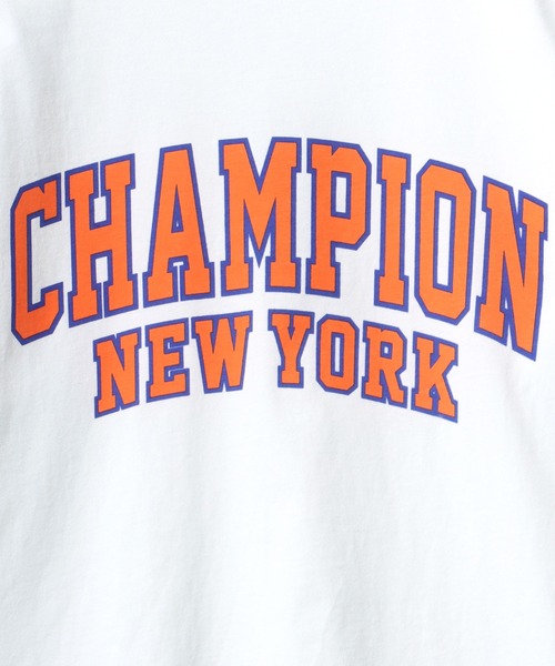 Champion（チャンピオン）の「Champion（チャンピオン）カレッジロゴ半袖Tシャツ（Tシャツ/カットソー・メンズ・ホワイト/ブラック/ネイビー/グレー/ライトグリーン・M/L/XL）」の7枚目の写真