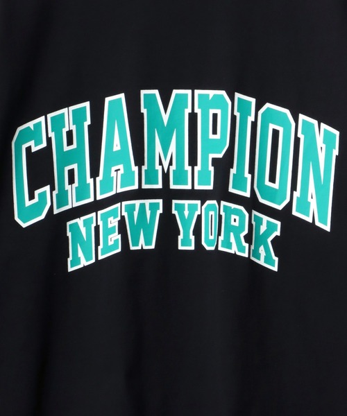 Champion（チャンピオン）の「Champion（チャンピオン）カレッジロゴ半袖Tシャツ（Tシャツ/カットソー・メンズ・ホワイト/ブラック/ネイビー/グレー/ライトグリーン・M/L/XL）」の10枚目の写真