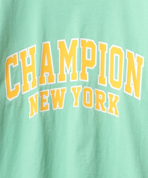 Champion（チャンピオン）の「Champion（チャンピオン）カレッジロゴ半袖Tシャツ（Tシャツ/カットソー・メンズ・ホワイト/ブラック/ネイビー/グレー/ライトグリーン・M/L/XL）」の16枚目の写真