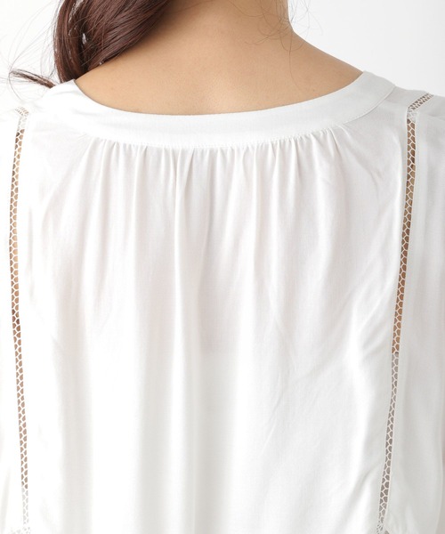 LEPSIM（レプシィム）の「レースブラウスチュニック　260477（シャツ/ブラウス・レディース・ブラック/オフホワイト・FREE）」の10枚目の写真