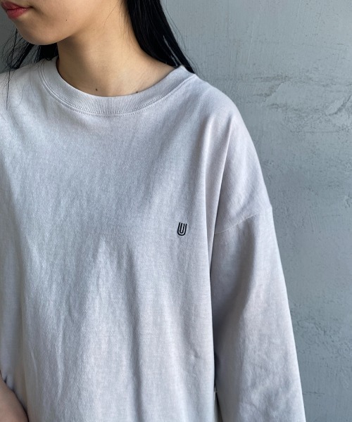 UNIVERSAL OVERALL（ユニバーサルオーバーオール）の「[UNIVERSAL OVERALL/ユニバーサルオーバーオール] 別注 7分袖 カバーオールTシャツ（Tシャツ/カットソー・レディース・ブラック/グリーン/グレー/オレンジ/ホワイト・M/S/L）」の20枚目の写真
