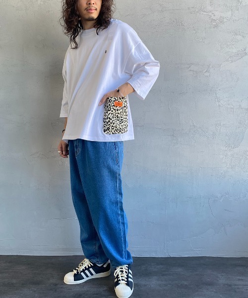 UNIVERSAL OVERALL（ユニバーサルオーバーオール）の「[UNIVERSAL OVERALL/ユニバーサルオーバーオール] 別注 7分袖 カバーオールTシャツ（Tシャツ/カットソー・レディース・ブラック/グリーン/グレー/オレンジ/ホワイト・M/S/L）」の15枚目の写真