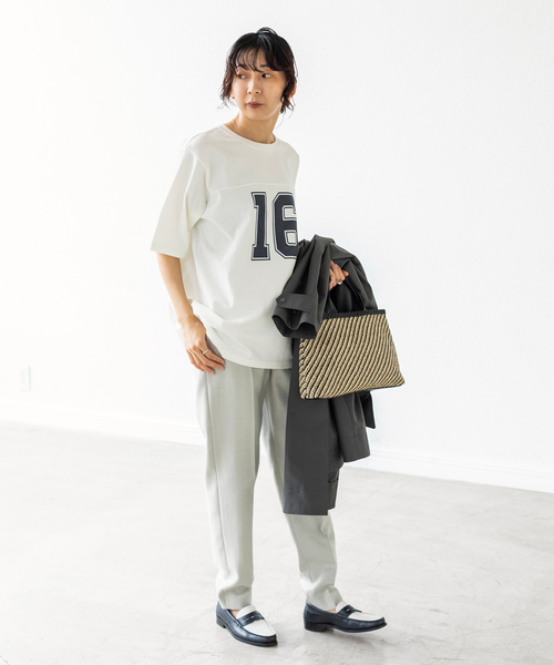 IENA（イエナ）の「LIEN Numberling 16 Tシャツ（Tシャツ/カットソー・レディース・ホワイト/グレー/グリーン系その他・FREE）」の15枚目の写真
