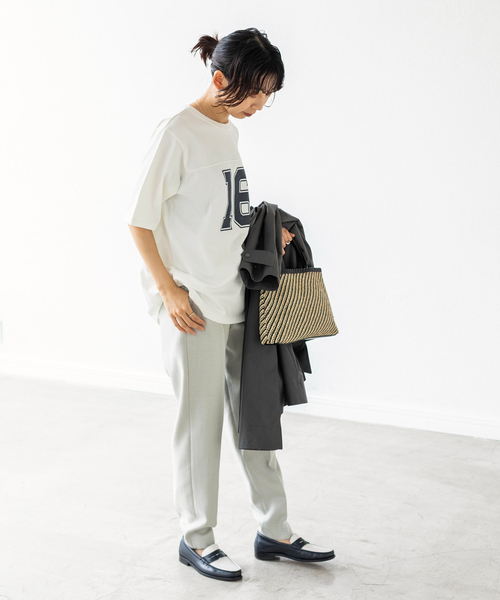 IENA（イエナ）の「LIEN Numberling 16 Tシャツ（Tシャツ/カットソー・レディース・ホワイト/グレー/グリーン系その他・FREE）」の16枚目の写真