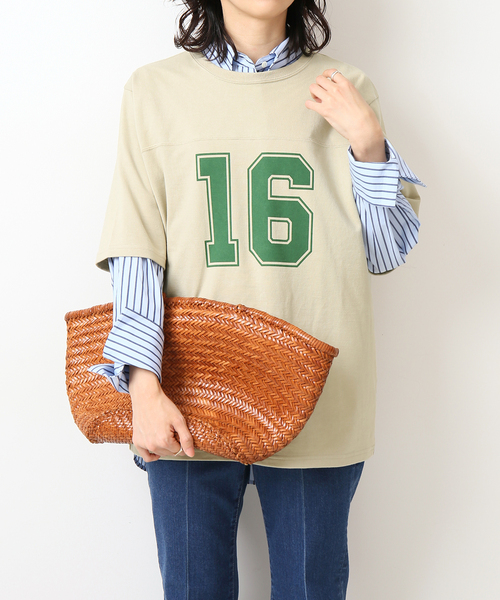 IENA（イエナ）の「LIEN Numberling 16 Tシャツ（Tシャツ/カットソー・レディース・ホワイト/グレー/グリーン系その他・FREE）」の18枚目の写真