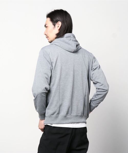 NAVY(ネイビー)の「裏毛無地カラージップアップパーカー(パーカー・メンズ・ホワイト/ブラック/ブルー/グレー/グリーン/イエロー/パープル/オレンジ・L/XL/M)」の10枚目の写真