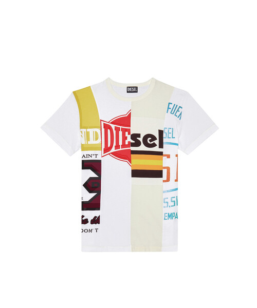 DIESEL（ディーゼル）の「メンズ Tシャツ コントラストデザイン サステナブル（Tシャツ/カットソー・メンズ・ホワイト系その他/ブラック系その他・LARGE/X-LARGE/MEDIUM/SMALL/XX-LARGE/XXX-LARGE/X-SMALL）」の19枚目の写真