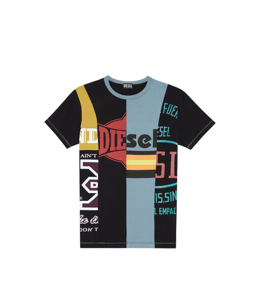 DIESEL（ディーゼル）の「メンズ Tシャツ コントラストデザイン サステナブル（Tシャツ/カットソー・メンズ・ホワイト系その他/ブラック系その他・LARGE/X-LARGE/MEDIUM/SMALL/XX-LARGE/XXX-LARGE/X-SMALL）」の20枚目の写真