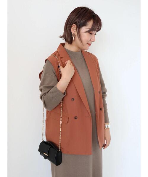 AMERICAN HOLIC（アメリカンホリック）の「ジレベスト（ベスト・レディース・ブラック/ライトベージュ・M/L）」の12枚目の写真