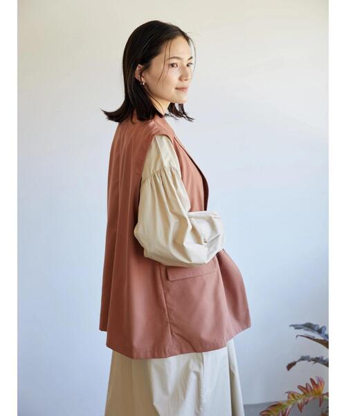 AMERICAN HOLIC（アメリカンホリック）の「ジレベスト（ベスト・レディース・ブラック/ライトベージュ・M/L）」の13枚目の写真