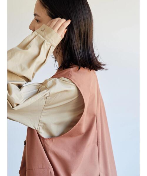 AMERICAN HOLIC（アメリカンホリック）の「ジレベスト（ベスト・レディース・ブラック/ライトベージュ・M/L）」の16枚目の写真