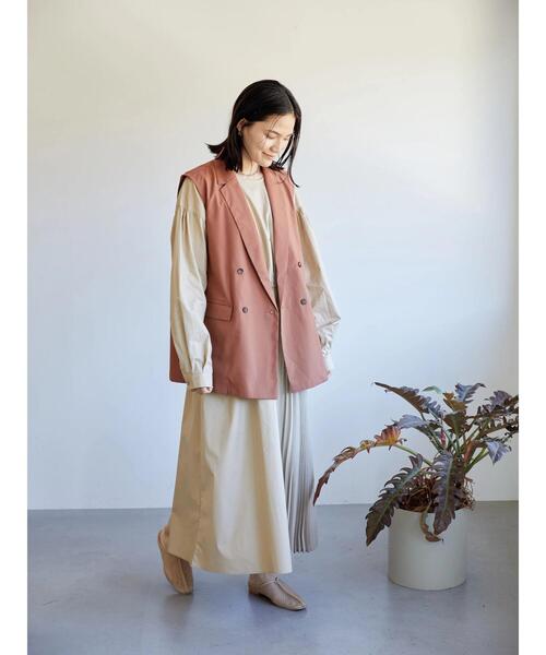 AMERICAN HOLIC（アメリカンホリック）の「ジレベスト（ベスト・レディース・ブラック/ライトベージュ・M/L）」の17枚目の写真