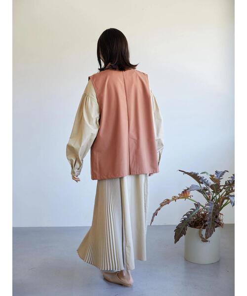 AMERICAN HOLIC（アメリカンホリック）の「ジレベスト（ベスト・レディース・ブラック/ライトベージュ・M/L）」の19枚目の写真