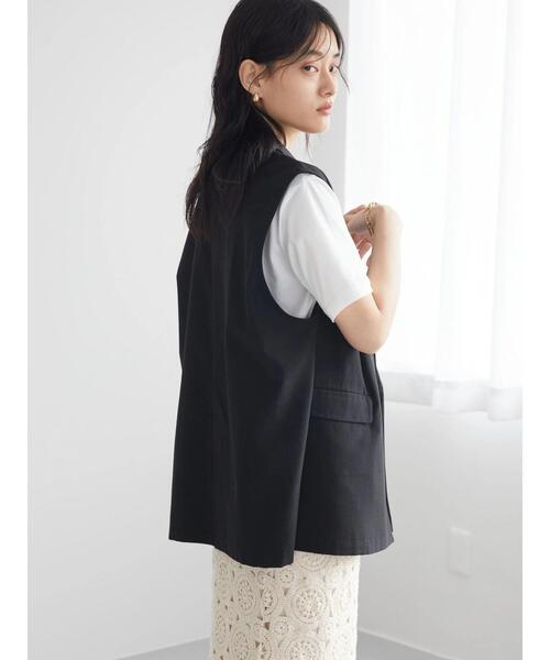 AMERICAN HOLIC（アメリカンホリック）の「ジレベスト（ベスト・レディース・ブラック/ライトベージュ・M/L）」の22枚目の写真