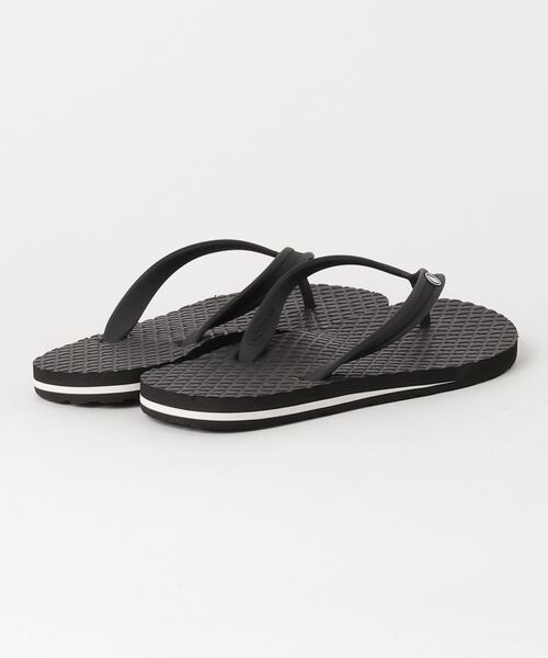Volcom Eco Concourse Infradito Donna - Sandali Eco-Sostenibili Con Plantare Bloom, Nero/Bianco, 39 EU