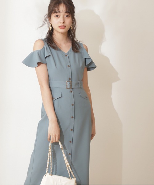 オープンショルダータイトワンピ ワンピース Proportion Body Dressing Dressing プロポーションボディドレッシング のファッション