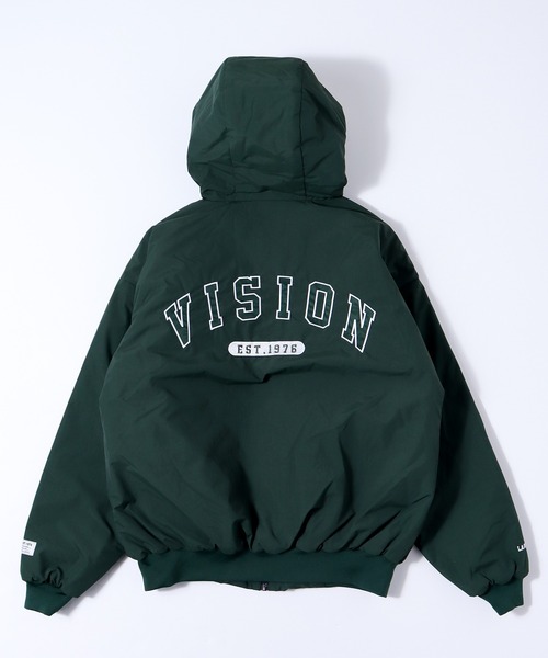 VISION 中綿　人気ブルゾン　グリーン VISION STREET WEAR（ヴィジョンストリートウェア）の「VISION STREET