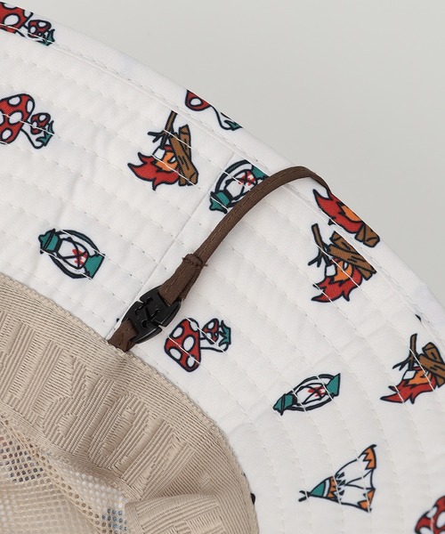 THE NORTH FACE(ザノースフェイス)の「THE NORTH FACE キッズ エコバケットハット(ハット・キッズ・ブラック/アイボリー・MEDIUM/LARGE)」の8枚目の写真