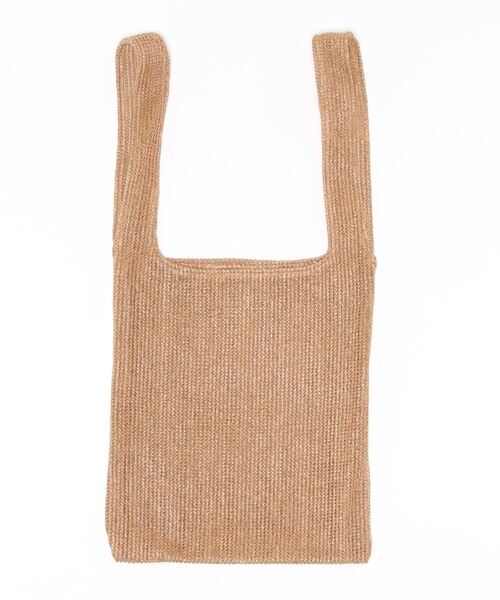 coca（coca）（コカ）の「夏素材メッシュバッグ（トートバッグ・レディース・キャメル/ライトベージュ・ONE SIZE）」の14枚目の写真