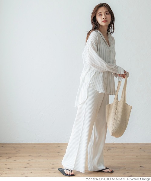 coca（coca）（コカ）の「夏素材メッシュバッグ（トートバッグ・レディース・キャメル/ライトベージュ・ONE SIZE）」の10枚目の写真