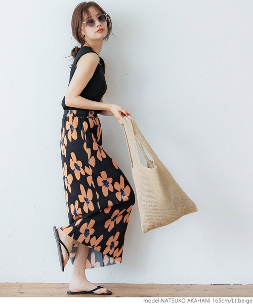 coca（coca）（コカ）の「夏素材メッシュバッグ（トートバッグ・レディース・キャメル/ライトベージュ・ONE SIZE）」の12枚目の写真