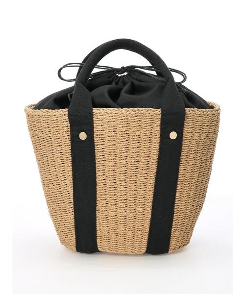 Te chichi（テチチ）の「テープハンドルカゴバッグ（ハンドバッグ・レディース・ダークブラウン/キャメル・ﾌﾘ-）」の3枚目の写真