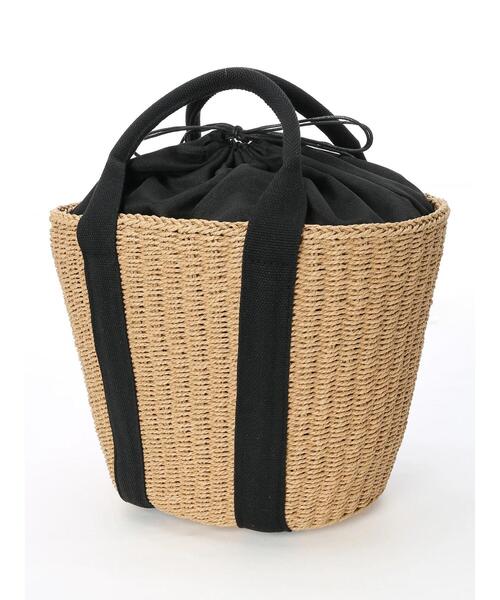 Te chichi（テチチ）の「テープハンドルカゴバッグ（ハンドバッグ・レディース・ダークブラウン/キャメル・ﾌﾘ-）」の4枚目の写真