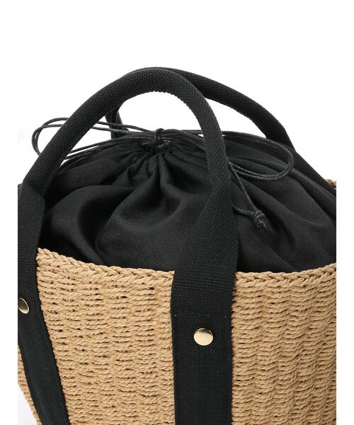 Te chichi（テチチ）の「テープハンドルカゴバッグ（ハンドバッグ・レディース・ダークブラウン/キャメル・ﾌﾘ-）」の6枚目の写真