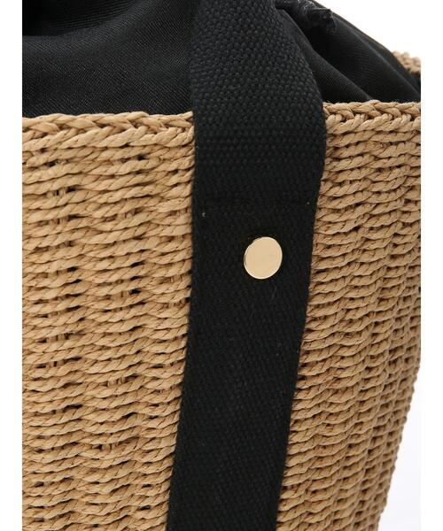 Te chichi（テチチ）の「テープハンドルカゴバッグ（ハンドバッグ・レディース・ダークブラウン/キャメル・ﾌﾘ-）」の7枚目の写真