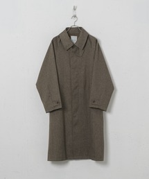 Alcindor Materials | Imitation tweed bal collar coat/イミテーションツィードバルカラーコート(ステンカラーコート)