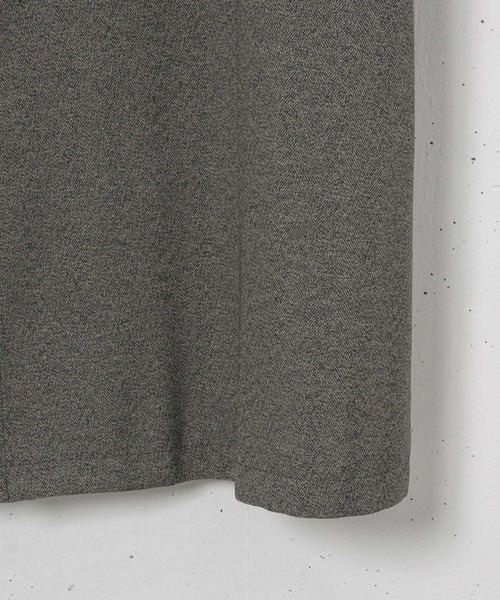 Alcindor Materials（アルシンダーマテリアルズ）の「Imitation tweed bal collar coat/イミテーションツィードバルカラーコート（ステンカラーコート・メンズ・ブラウン/グレー・MEDIUM/LARGE）」の17枚目の写真