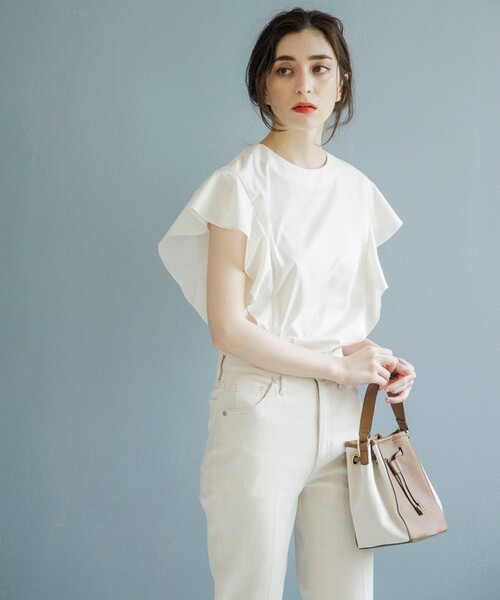 OPAQUE.CLIP(オペークドットクリップ)の「◆エルガリーコンビ巾着ミニショルダー(ショルダーバッグ・レディース・ブラック/ダークブラウン/オフホワイト・00)」の8枚目の写真