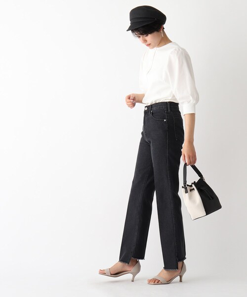 OPAQUE.CLIP(オペークドットクリップ)の「◆エルガリーコンビ巾着ミニショルダー(ショルダーバッグ・レディース・ブラック/ダークブラウン/オフホワイト・00)」の10枚目の写真