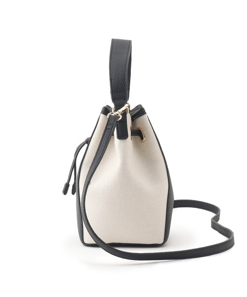 OPAQUE.CLIP(オペークドットクリップ)の「◆エルガリーコンビ巾着ミニショルダー(ショルダーバッグ・レディース・ブラック/ダークブラウン/オフホワイト・00)」の17枚目の写真