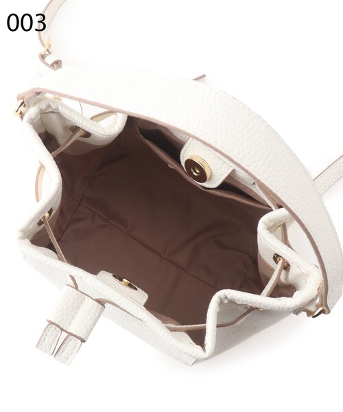 OPAQUE.CLIP(オペークドットクリップ)の「◆エルガリーコンビ巾着ミニショルダー(ショルダーバッグ・レディース・ブラック/ダークブラウン/オフホワイト・00)」の21枚目の写真