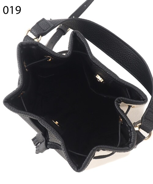 OPAQUE.CLIP(オペークドットクリップ)の「◆エルガリーコンビ巾着ミニショルダー(ショルダーバッグ・レディース・ブラック/ダークブラウン/オフホワイト・00)」の20枚目の写真
